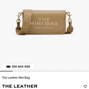BRAND NEW Marc Jacobs The Mini Bag - Camel